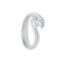 Anneau Babila Milano Femme Forever in Or blanc Diamante 0.37 Ct BBA45030GC - BBA45030GC